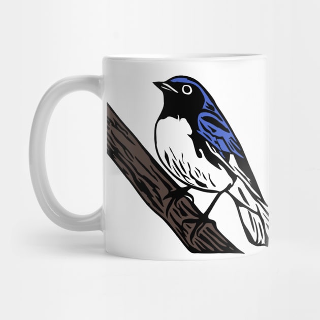 Black-Throated Blue Warbler by KayBee Gift Shop